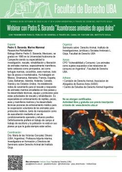 Webinar con Pedro S. Baranda "Asombrosos animales de agua dulce"