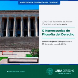 X Interescuelas de Filosofía del Derecho