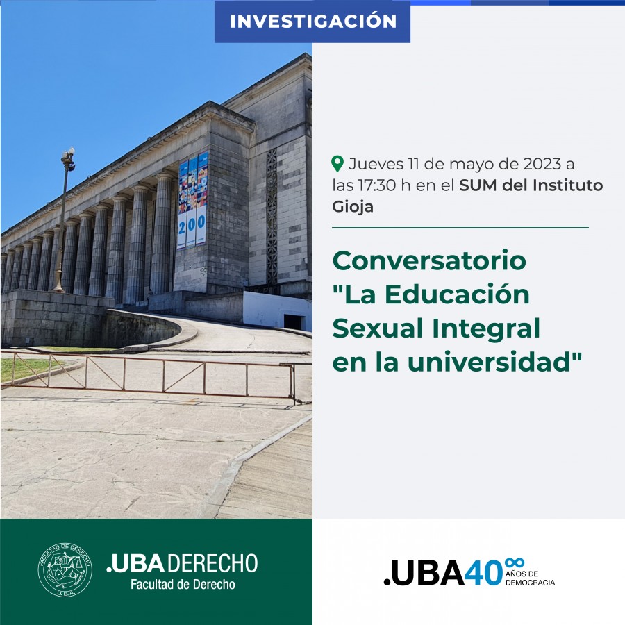 Conversatorio La Educación Sexual Integral En La Universidad Facultad De Derecho 4273