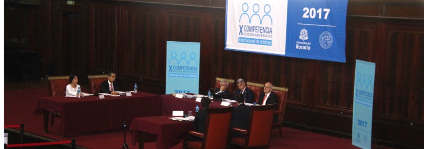Competencia internacional de arbitraje celebró sus 10 años en la Facultad de Derecho