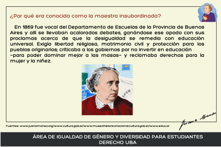 26 de junio - Natalicio de Juana Manso: La primera voz a favor de la Mujer en el Siglo XIX