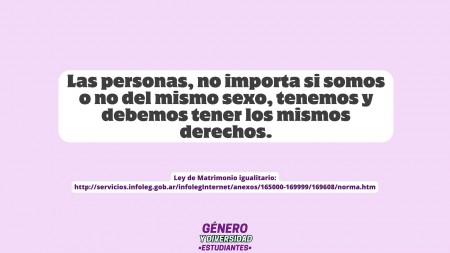 Aniversario de la sanción de la Ley de Matrimonio Igualitario en  Argentina