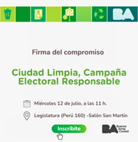 El Observatorio de Derecho Electoral de la Facultad de Derecho de la UBA participó de la iniciativa "Ciudad Limpia, Campaña Responsable", y adhirió al compromiso allí acordado