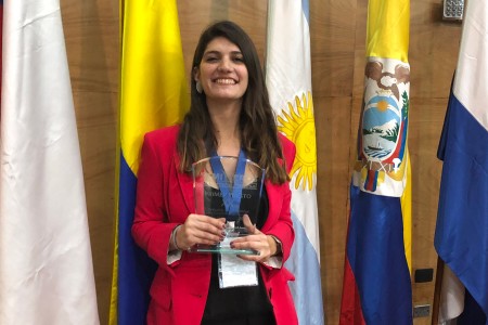 Estudiante de la Facultad obtuvo el primer premio en el concurso de Semilleros de estudiantes en el marco del Congreso Colombiano de Derecho Procesal