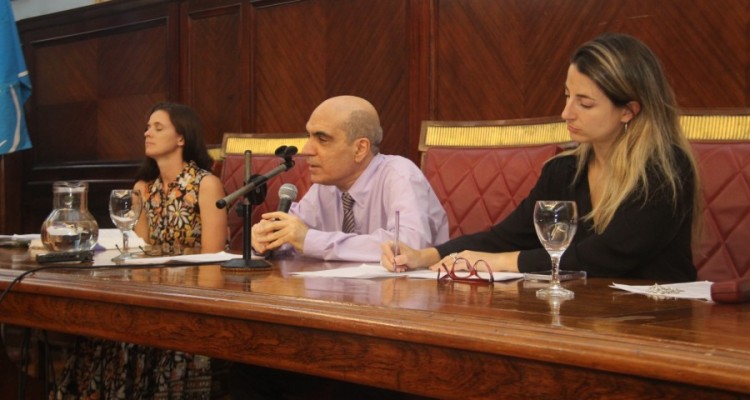 Giselle Vigneau, Nstor Solari y Paula Mayor