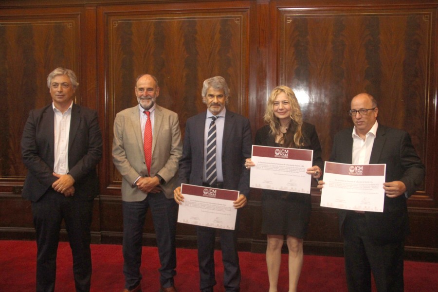 Manuel Izura, Javier Concepcin, Leandro Vergara, Virginia Badino y Oscar Zoppi