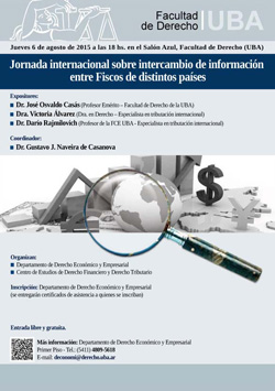 Jornada internacional sobre intercambio de información entre Fiscos de distintos países