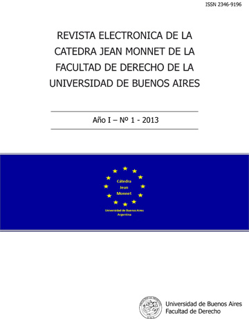 Revista Digital de la Cátedra Jean Monnet - Año I – N° 1 – 2013