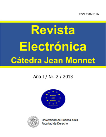 Revista Digital de la Cátedra Jean Monnet - Año I – N° 2 – 2013