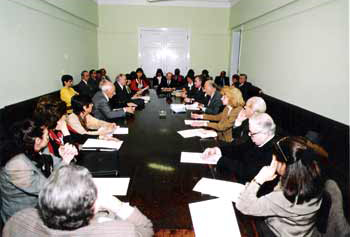 Sesión de investigadores del Instituto Gioja (Septiembre de 1997)